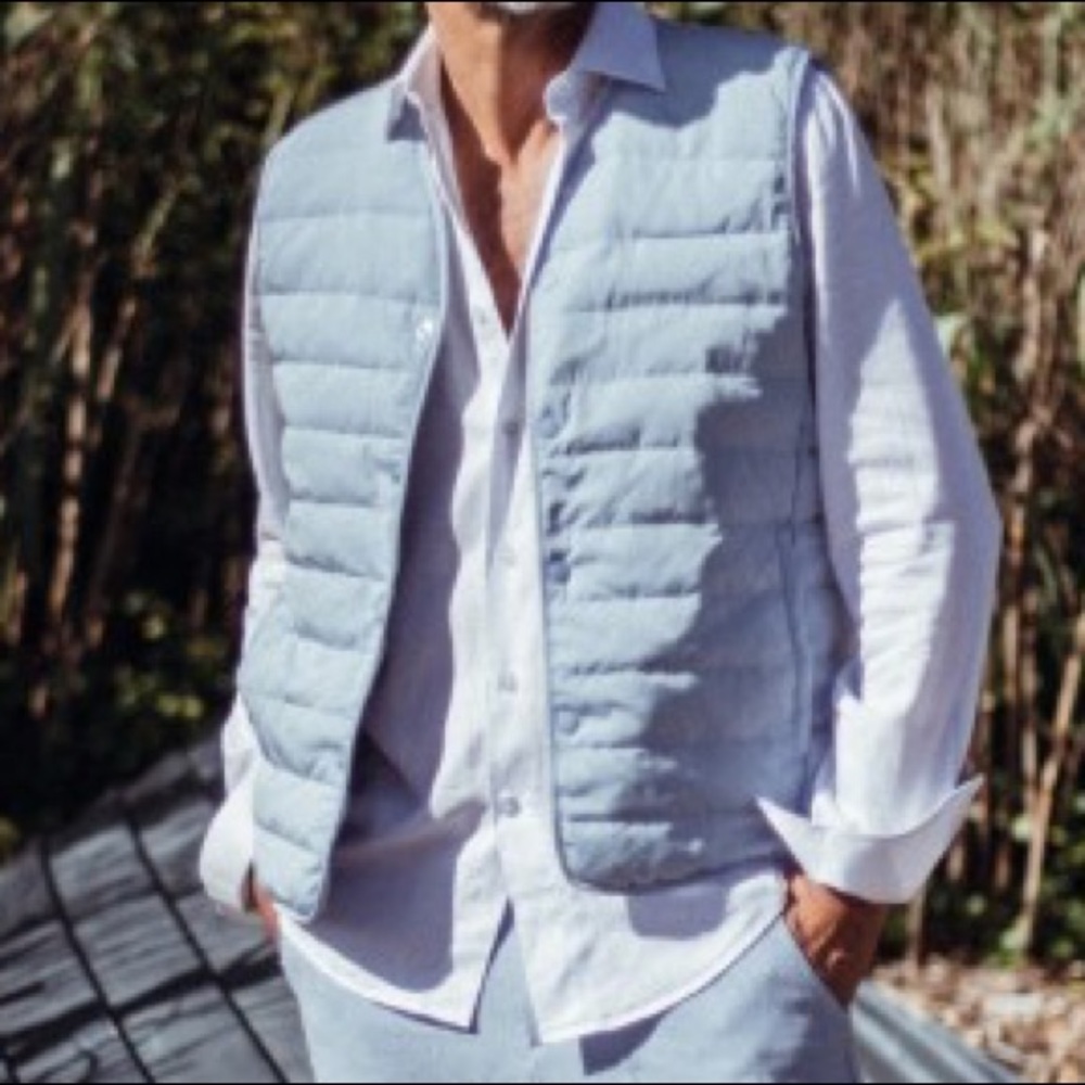 Only 1 left! NWT 🇫🇷 Les Canebiers Collarless Puffer Vest - Picture 4 of 5